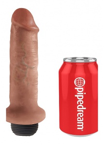 Pipedream King Cock - Dildo  WYTRYSK + sztuczna sperma 18 cm (6 \')