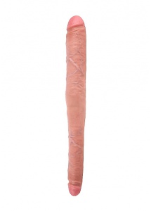 Pipedream King Cock - dildo realistyczne PODWÓJNE dwie grubości, naturalny, PVC - 43cm (16")