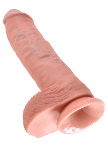 Pipedream King Cook - Sztuczny penis naturalny , jądra, PVC - 26cm (10")