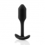 Plug analny z obciążnikiem - B-Vibe Snug Plug 1 Czarny