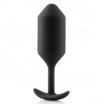 Plug analny z obciążnikiem - B-Vibe Snug Plug 3 Czarny
