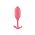 Plug analny z obciążnikiem - B-Vibe Snug Plug 2 Koralowy