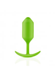 Plug analny z obciążnikiem - B-Vibe Snug Plug 3 Zielony