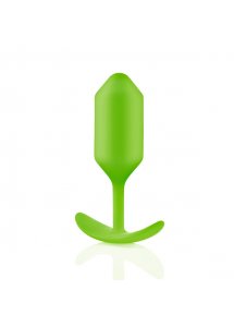 Plug analny z obciążnikiem - B-Vibe Snug Plug 3 Zielony