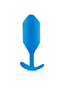 Plug analny z obciążnikiem - B-Vibe Snug Plug 5 Niebieski