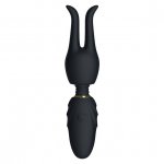 Podręczna mini różdżka masażer z nakładkami - Nomi Tang Pocket Wand Czarny