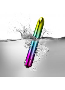 Podręczny kolorowy wibrator - Rocks-Off Prism Vibrator Metallic Rainbow  