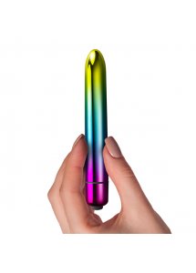 Podręczny kolorowy wibrator - Rocks-Off Prism Vibrator Metallic Rainbow  