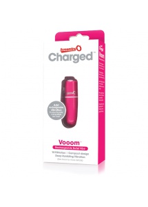 Podręczny wibrator pocisk - The Screaming O Charged Vooom Bullet Vibe  Różowy