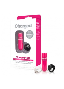 Potężny mini wibrator ze zdalnym sterowaniem - The Screaming O Charged Remote Control Vooom Bullet  Różowy