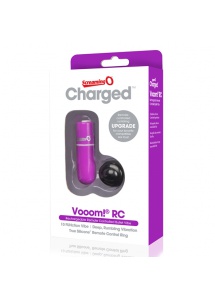 Potężny mini wibrator ze zdalnym sterowaniem - The Screaming O Charged Remote Control Vooom Bullet  Fioletowy