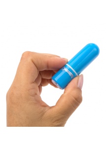 Potężny mini wibrator ze zdalnym sterowaniem - The Screaming O Charged Remote Control Vooom Bullet  Niebieski
