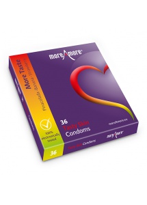 Prezerwatywy 3 smaki - MoreAmore Condom Tasty Skin 36 szt  