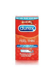 Prezerwatywy cienkie - Durex Emoji Feel Thin Condoms 6 szt 