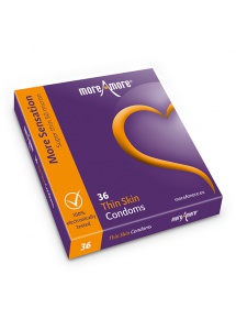 Prezerwatywy cienkie - MoreAmore Condom Thin Skin 36 szt  