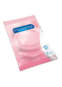 Prezerwatywy dla kobiet - Pasante Female Condom 3 szt  