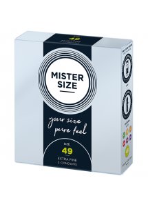 Prezerwatywy dopasowane na miarę - Mister Size 49 mm 3szt