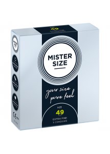 Prezerwatywy dopasowane na miarę - Mister Size 49 mm 3szt