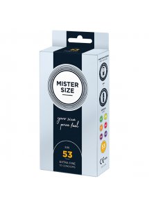 Prezerwatywy dopasowane na miarę - Mister Size 53 mm 10szt
