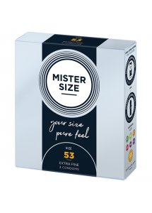 Prezerwatywy dopasowane na miarę - Mister Size 53 mm 3szt