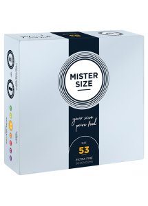 Prezerwatywy dopasowane na miarę - Mister Size 53 mm 36szt
