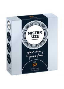 Prezerwatywy dopasowane na miarę - Mister Size 57 mm 3szt