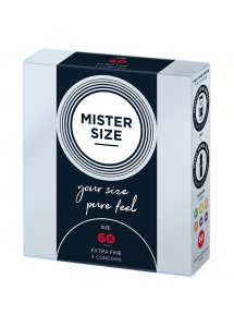 Prezerwatywy dopasowane na miarę - Mister Size 60 mm 3szt
