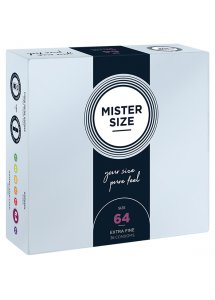 Prezerwatywy dopasowane na miarę - Mister Size 64 mm 36szt