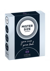 Prezerwatywy dopasowane na miarę - Mister Size 69 mm 3szt