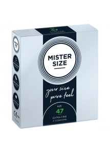 Prezerwatywy dopasowane na miarę - Mister Size 47 mm 3szt