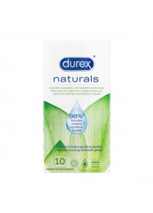 Prezerwatywy z naturalnym lubrykantem - Durex Condoms Naturals 10 szt  