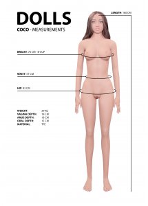 Realistyczna sex LALKA TPE kobieta jak prawdziwa - KAROLINA 160cm