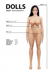 Realistyczna sex LALKA TPE kobieta jak prawdziwa - JAŚMINA 161cm