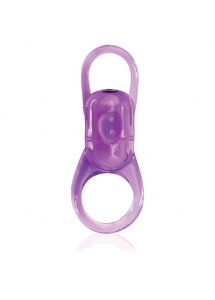Regulowany pierścień wibrujący na penisa - The Screaming O Rodeo Bucker Purple 