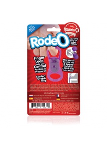 Regulowany pierścień wibrujący na penisa - The Screaming O Rodeo Bucker Purple 