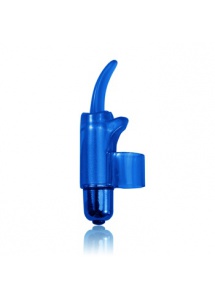 Silny wibrator na palec Tingling Tongue PowerBullet niebieski