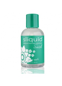 Smakowy środek nawilżający - Sliquid Naturals Swirl Lubricant 125 ml Zielone Jabłko