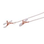 SPORTSHEETS - OBROŻA Z ZACISKAMI NA SUTKI KREMOWA