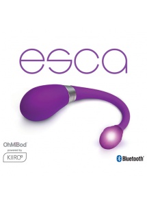 Sterowane aplikacją jajeczko - Kiiroo OhMiBod Esca Purple 