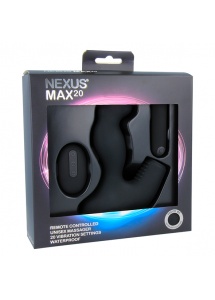 Stymulator analny i waginalny unisex - Nexus Max 20 Waterproof Remote Control Unisex Massager   Czarny