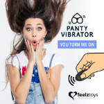 Stymulator do noszenia w majteczkach - Feelztoys Panty Vibe Remote Controlled Vibrator   Różowy
