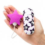 Stymulator łechtaczki kolorowy - Tokidoki Silicone Pink Star Clitoral Vibrator 