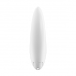 Stymulator łechtaczki z dwoma silniczkami - Ovo S4 Rechargeable Lay On Biały