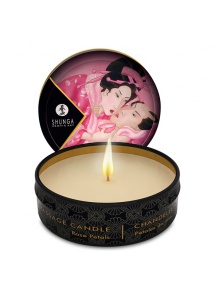 Świeca do masażu - Shunga Massage Candle płatki róż
