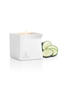 Świeca zapachowa z olejkiem do masażu - świeży ogórek - Jimmyjane Cucumber Wate