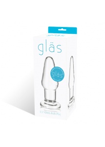 Szklany korek analny - Glas Glass Butt Plug 8,9 cm 