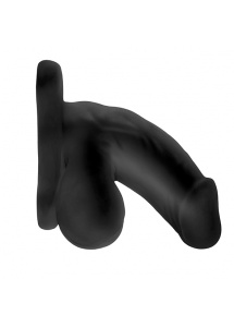 Sztuczny penis na uprzęży - Perfect Fit Fun Boy 16,5 cm  Czarny