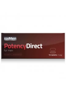 Tabletki na męską potencję i erekcję - CoolMann Male-X Potency Direct x16 