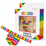 Tęczowe stringi męskie - Rainbow Mens Thong  