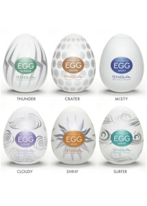 TENGA Masturbator - Egg 6 Styles Pack Serie 2 